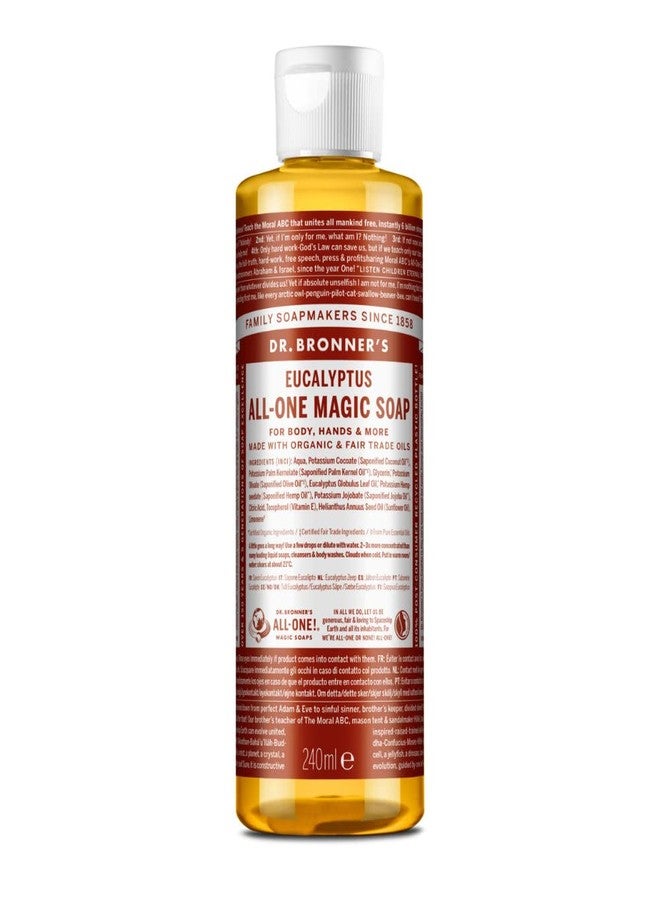 Dr. Bronner's Magic Soaps: Liquid Castile Soap, Eucalyptus 8 oz (3 pack) - Image 1